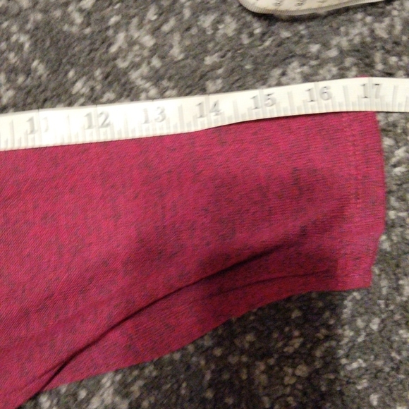 SOLD Bobbie Brooks large Maroon 3/4 sleeve blouse with lace at the top in back - Picture 7 of 7